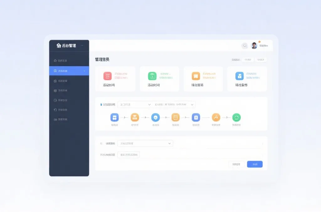 系统后台信息发布流程示意图